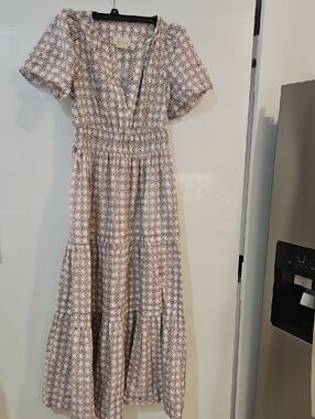 olympia drop waist maxi dress Olympia Asymmetrical Pleated Maxi Dress M / Olive Green main image 1